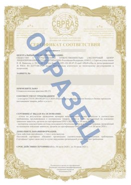 Образец Сертификат СТО 01.064.00220722.2-2020 Нижневартовск Сертификат СТО 01.064.00220722.2-2020 